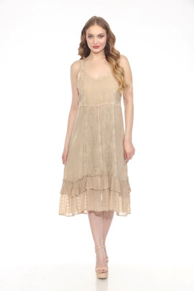 Sandwash Strap Dress - Sand